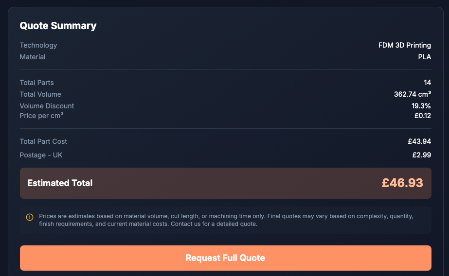 Stop Waiting for Quotes — Get Instant 3D Printing Prices from Your CAD Files